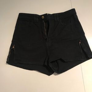 American Apparel Jean high waisted Shorts black